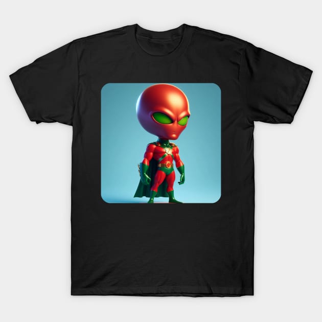 Martian Alien Caricature #16 T-Shirt by The Black Panther